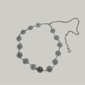 LIKE NEW Boho Silver Chain Belt